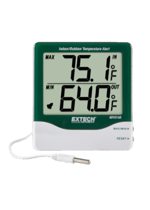 401014A TERMOMETRO DIGITAL EXTERIOR- INTERIOR MARCA EXTECH