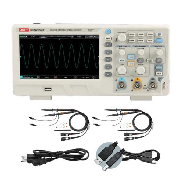 UTD2102CEX+ -2 OSCILOSCOPIO DIGITAL DOBLE CANAL ANALAGICO MARCA UNI-T - Image 2