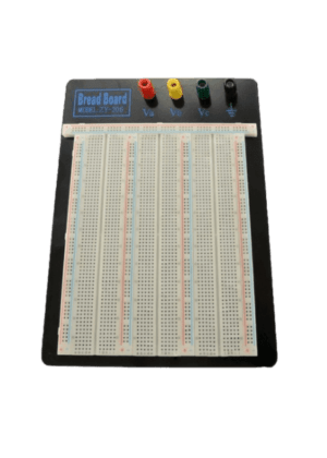 706008/ZY-206 Protoboard 3 Master con 5 buses polarizados, base metalica 4 conectores (negro, amarillo rojo verde )