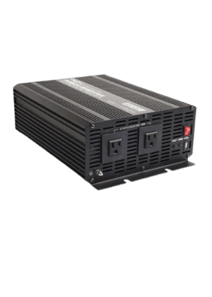 CAR2K-24V  Inversor de corriente continua a corriente alterna de 2000W - 17,4 Amperios.  Entrada 24V DC / 83.33A  Salida 115V AC. Con salida USB MARCA CARSPA