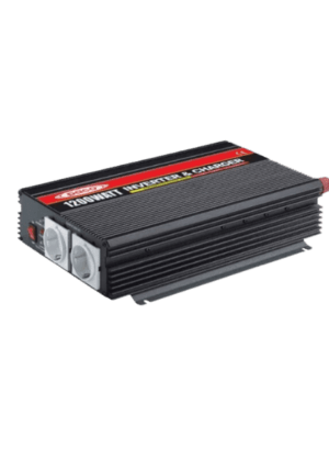 PIC1200-1210  Inversor de corriente continua a corriente alterna de 1200W - 10 Amperios.  Entrada 12V DC / 100A  Salida 110VAC CON CARGADOR DE BATERIA MARCA PACO