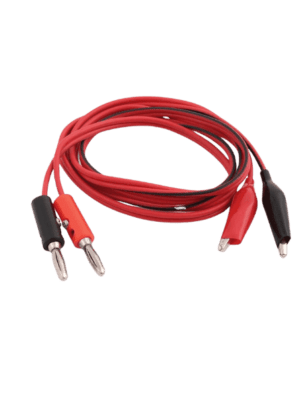 JR9240-58U-0.8  PUNTAS DE PRUEBA 2 PUNTAS TIPO BANANA A 2 CAIMANES MARCA UNI-T