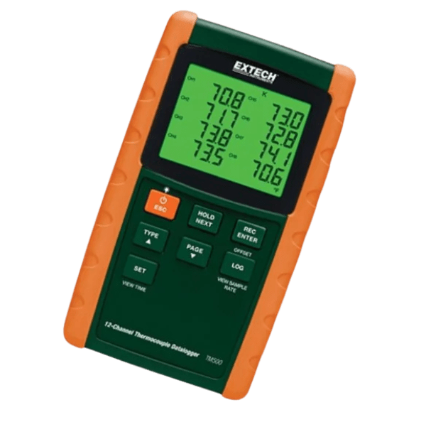 TM500 TERMÓMETRO DIGITAL 12 CANALES TIPO K MARCA EXTECH - Image 2