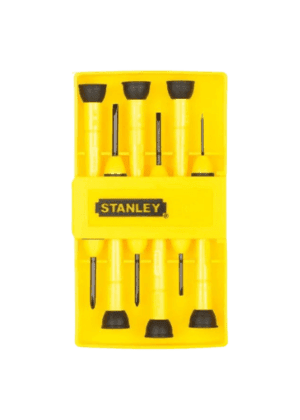 66052 JUEGO DE DESTORNILLADORES PARA JOYERIA 6 PZS STANLEY