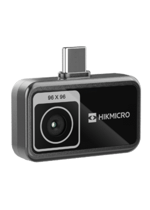 Mini-E CAMARA TERMOGRAFICA MARCA HIKMICRO LADO IZQUIERDO