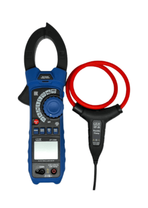 DT3386 PINZA AMPERIMETRICA PROFESIONAL TRUE RMS CON ABRAZADERA FLEXIBLE MARCA CEM